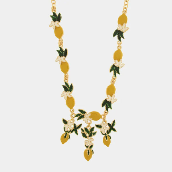 Collana in Metallo limoni e margherite - BYSIMON gioielli
