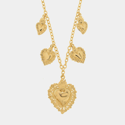 Collana in Metallo cuore sacro ex voto - BYSIMON gioielli