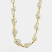 Collana in Metallo giro di perle irregolari