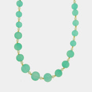 Collana in Metallo cristalli turchesi