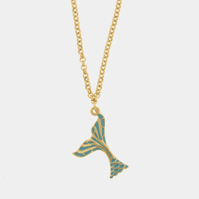 Collana in Metallo con coda di sirena pendente