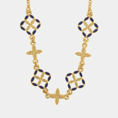 Collana in Metallo maiolica blu - BYSIMON gioielli