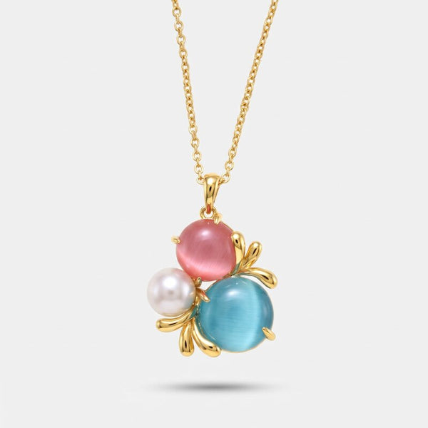 Collana in Metallo con pietre colorate Amo Venezia