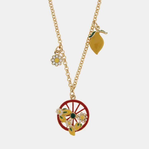 Collana in Metallo con ciondolo ruota di carro - BYSIMON gioielli