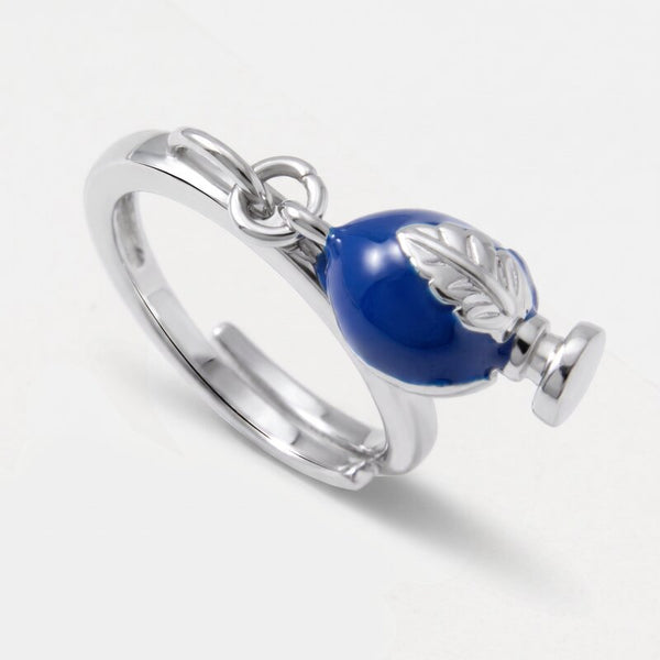 Anello pumo pugliese blu | gioielli con pumo pugliese | BYSIMON