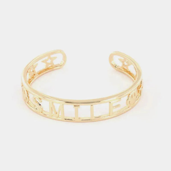 Bracciale in Metallo con scritta SMILE