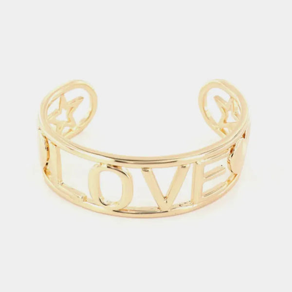 Bracciale in Metallo con scritta LOVE