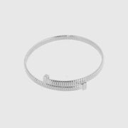 Bracciale in Metallo a contrariè rigido regolabile