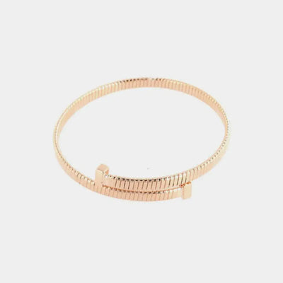 Bracciale in Metallo a contrariè rigido regolabile