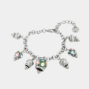 Bracciale in Metallo con campanelle colorate