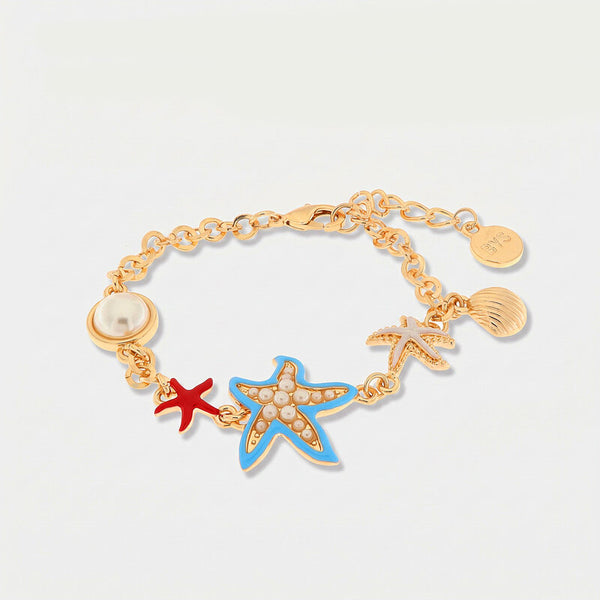 Bracciale con stelle marine e conchiglie | gioielli con conchiglie | BYSIMON