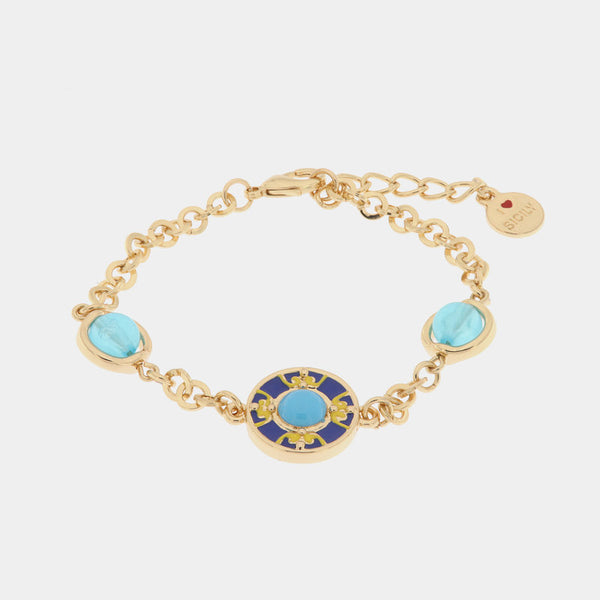 Bracciale in Metallo con maiolica SICILY - gioiello BySimon