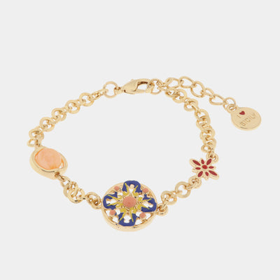 Bracciale in Metallo con maiolica - BYSIMON gioielli