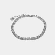 Bracciale in Metallo con cristalli bianchi