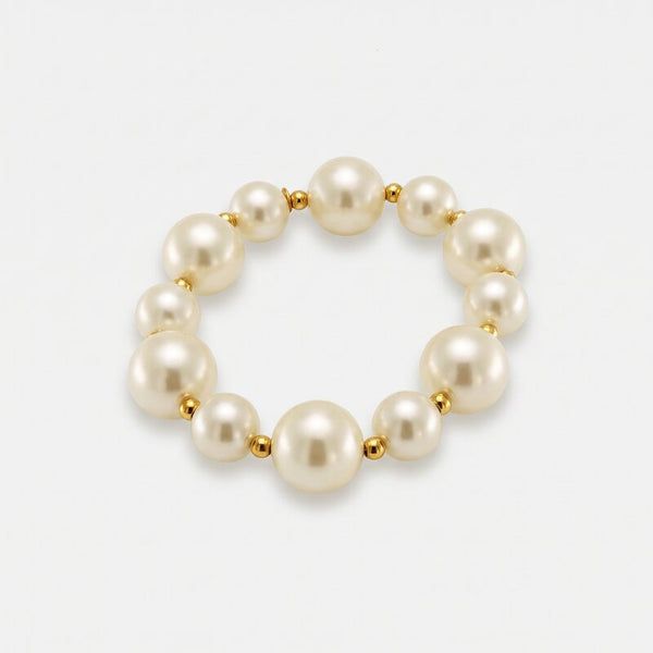 Bracciale in Metallo con perle