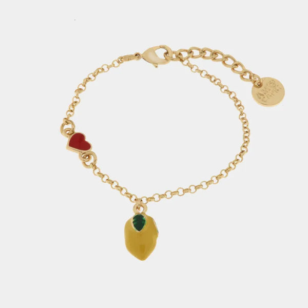 Bracciale in Metallo con limoni - BYSIMON gioielli
