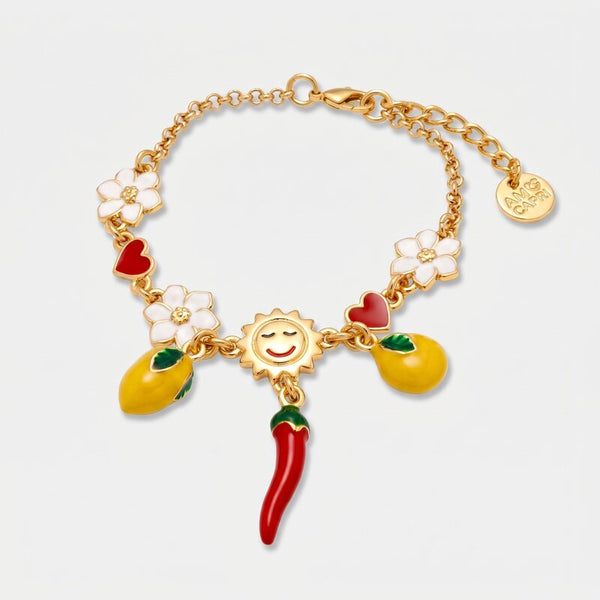 Bracciale in Metallo con limoni - BYSIMON gioielli