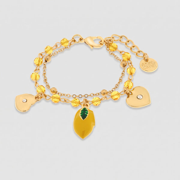 Bracciale in Metallo con limoni - BYSIMON gioielli