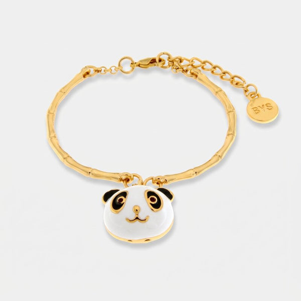 Bracciale in Metallo con ciondolo a forma di panda - BYSIMON gioielli