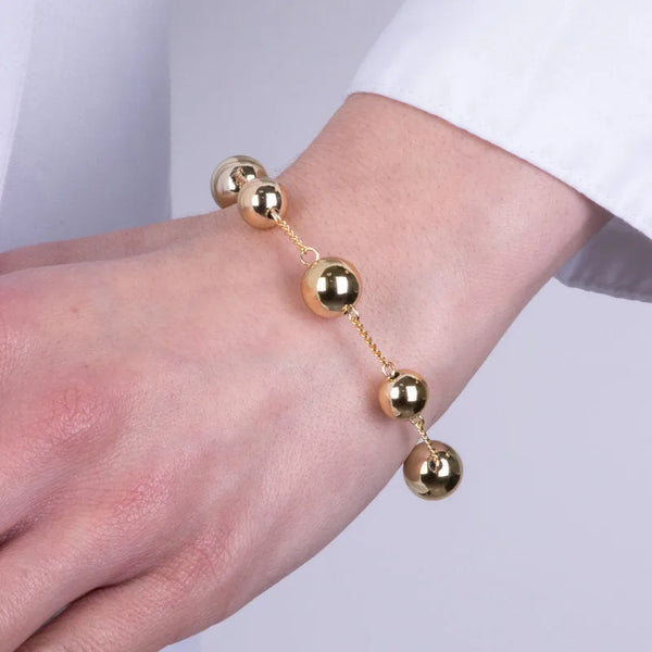 Bracciale in Metallo con pietre lucide - BYSIMON gioielli