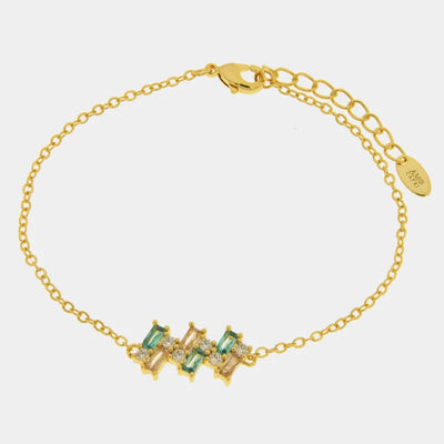 Bracciale in Metallo zirconi colorati - BYSIMON gioielli