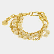 Bracciale in Metallo con perle multifilo