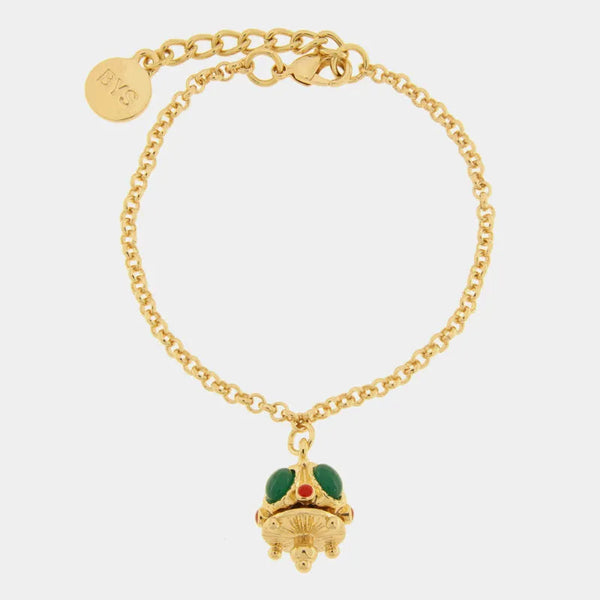 Bracciale in Metallo corona verde - BYSIMON gioielli