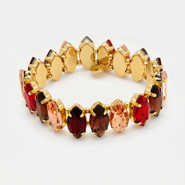 Bracciale in Metallo cristalli colorati - BYSIMON gioielli