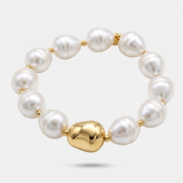 Bracciale in Metallo perle grandi - BYSIMON gioielli
