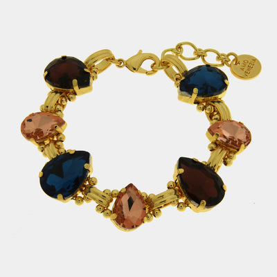 Bracciale in Metallo cristalli colorati