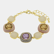 Bracciale in Metallo cristalli colorati