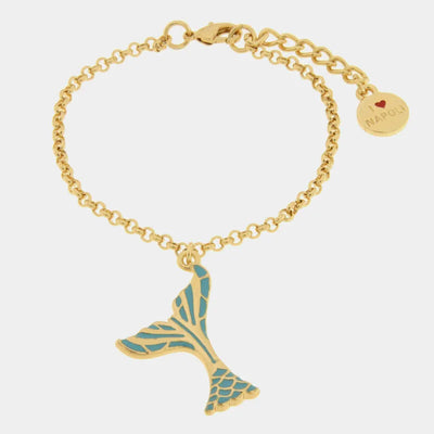 Bracciale in Metallo con coda di sirena pendente
