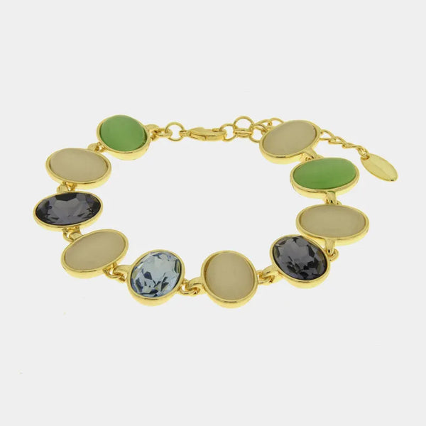 Bracciale in Metallo con cristalli ovali Amo Venezia