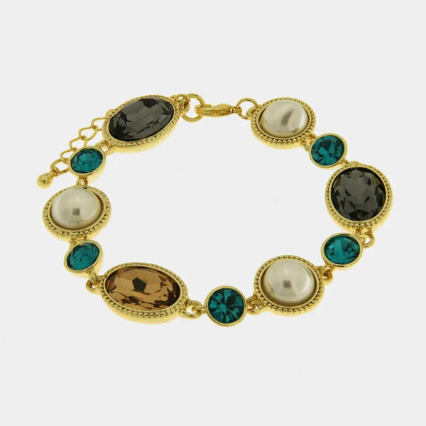 Bracciale in Metallo con pietre e cristalli Amo Venezia