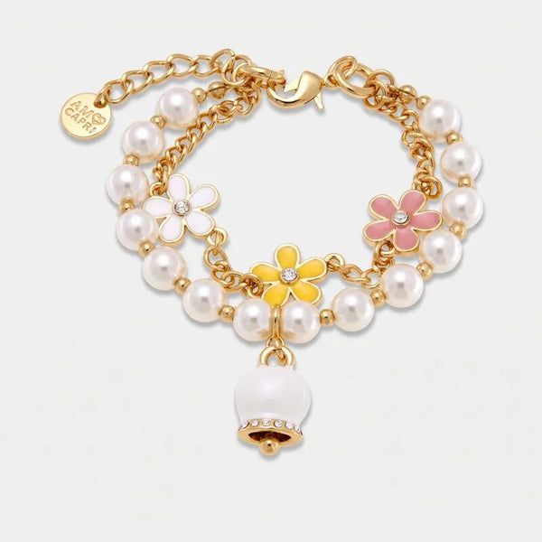 Bracciale in Metallo multifilo fiori campanella Capri