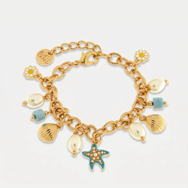Bracciale in Metallo elementi marini