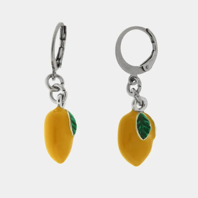 Orecchini in Acciaio cerchietto con limone