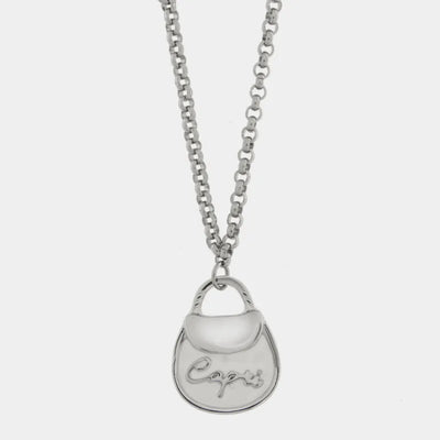 Collana in Acciaio con borsa bianca scritta Capri