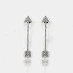 Orecchini in Argento 925  freccia con zirconi