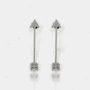 Orecchini in Argento 925  freccia con zirconi