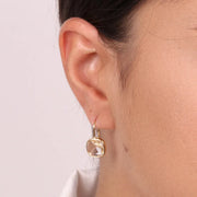 Orecchini in Argento 925  monachina con cristalli