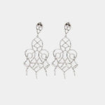 Orecchini in Argento 925  pendenti con zirconi