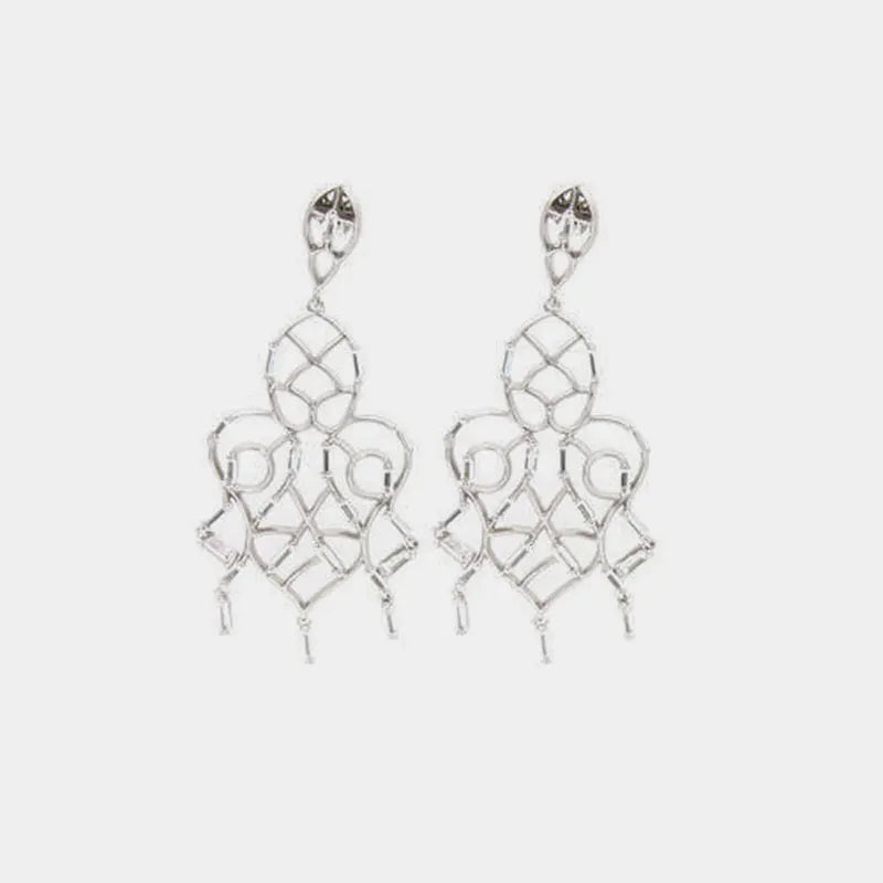 Orecchini in Argento 925  pendenti con zirconi