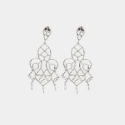 Orecchini in Argento 925  pendenti con zirconi