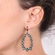 Orecchini in Argento 925  pendenti con zirconi