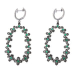 Orecchini in Argento 925  pendenti con zirconi