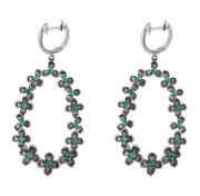 Orecchini in Argento 925  pendenti con zirconi