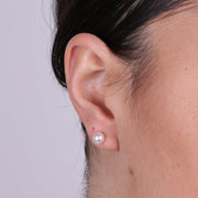 Orecchini in Argento 925 con perla a lobo