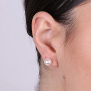 Orecchini in Argento 925 con perla a lobo