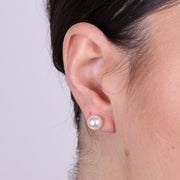 Orecchini in Argento 925 con perla a lobo